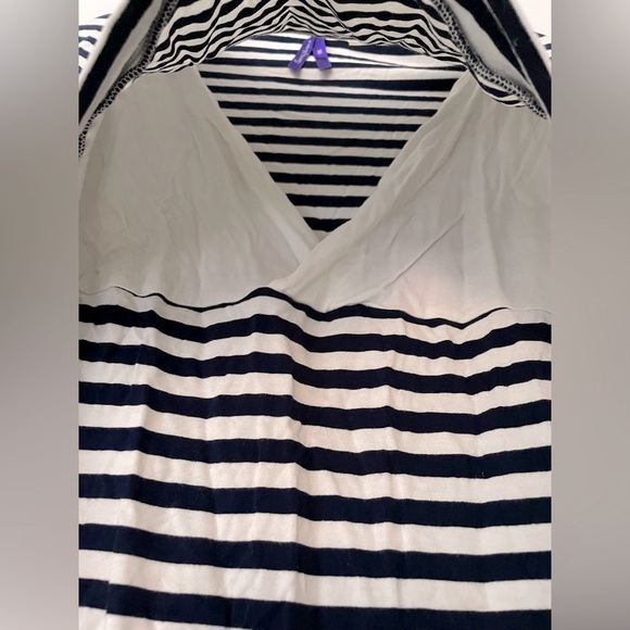 Seraphine Black and White Striped Top - Picture 3 of 5
